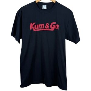 Vintage Kum & Go Gas Station Shirt M Grunge Trucker Biker Funny Logo Graphic